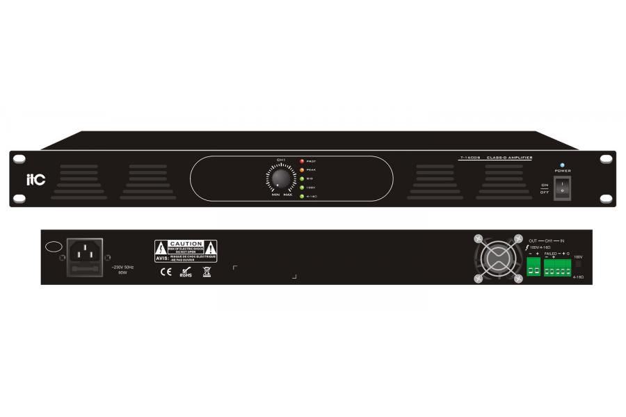 Bộ khuếch đại kỹ thuật số ITC công suất 120W, Class-D: T-1120DS