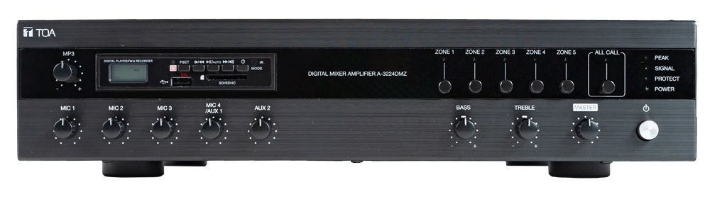 Tăng âm TOA A-3224DMZ-AS MP3, 5 vùng 240W