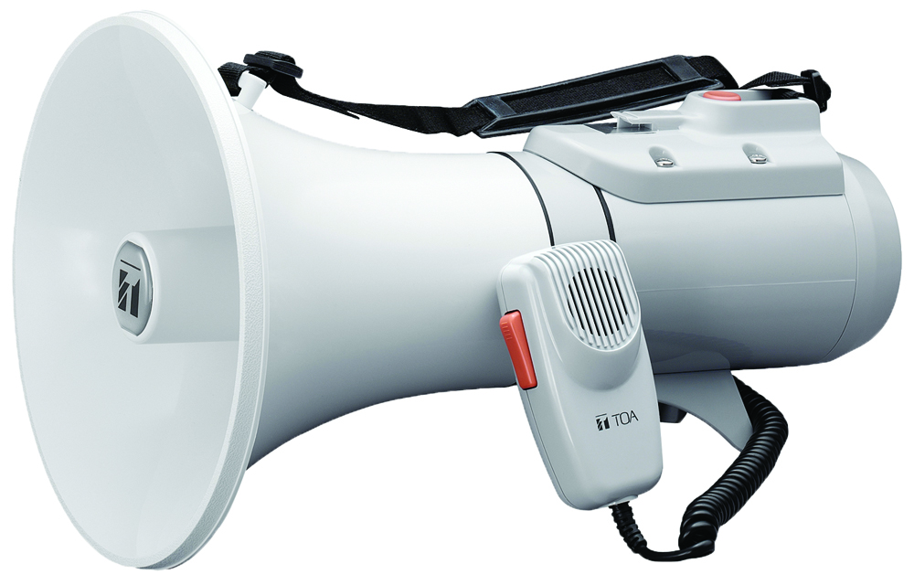 Megaphone TOA ER-2215W kiểu Đeo vai với còi hú 15W