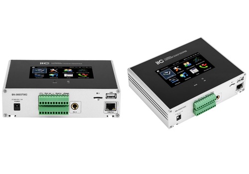 Bộ chuyển đổi mạng IP ITC T-7805A gắn tường với màn hình và amply