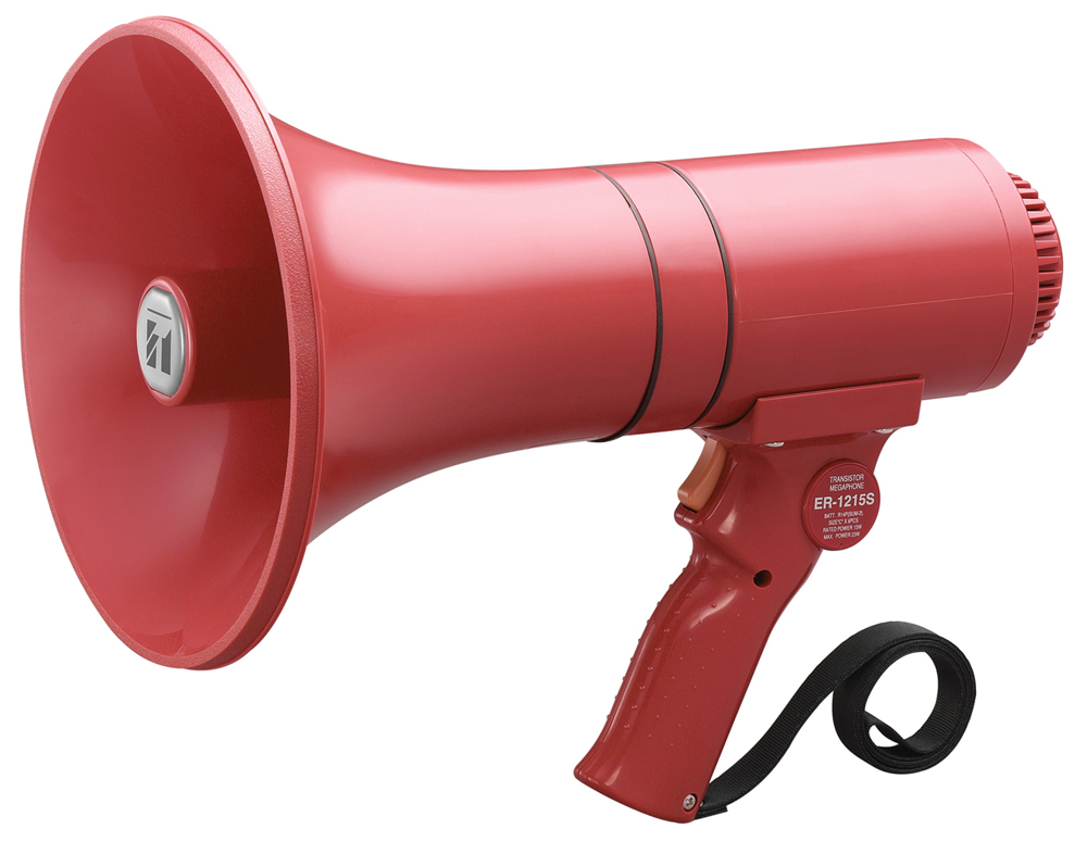 Megaphone TOA ER-1215s kiểu cầm tay 15W còi hú