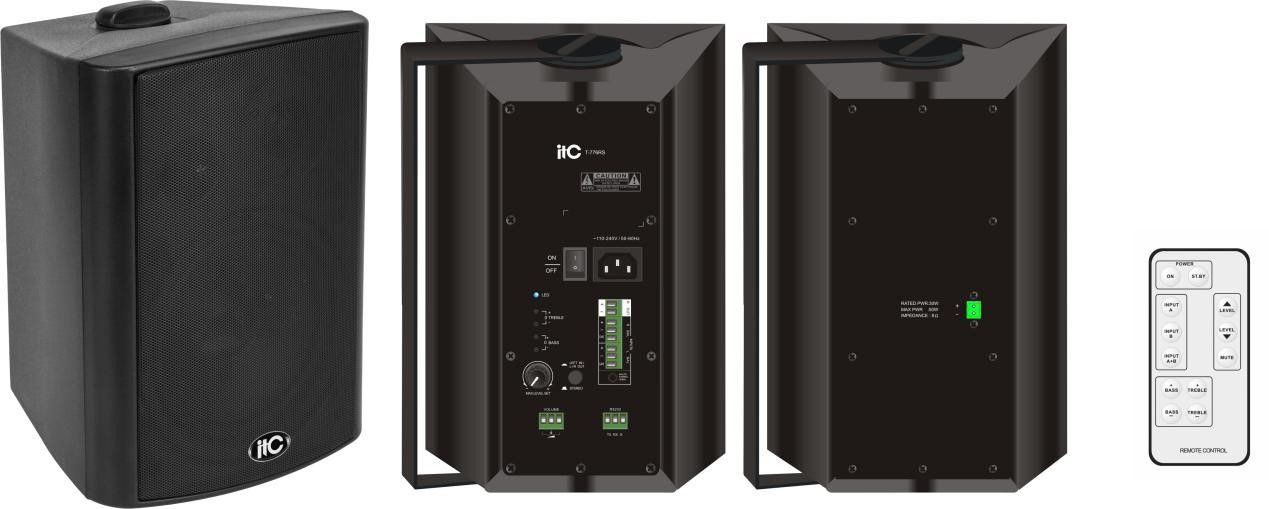 T-776RS loa hộp ITC liền công suất Stereo 2x20W, có điều khiển