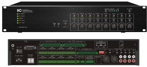 Bộ điều khiển mở rộng 8 vùng loa kèm công suất 500W ITC: VA-6200MS