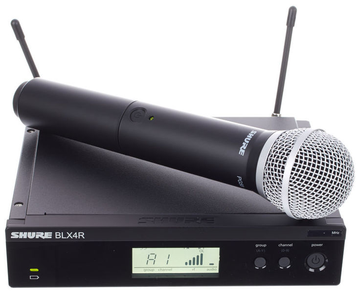 BLX24RA/PG58 Shure - Bộ thu và phát kèm micro không dây cầm tay (kèm tai rack)