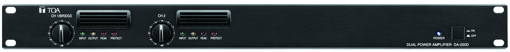 Tăng âm số TOA DA-250D dòng  2 kênh 2x250W trở kháng thấp