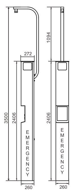 Tai gắn CCTV 1.5m cho cột khẩn cấp SPON CCTV-1.5M