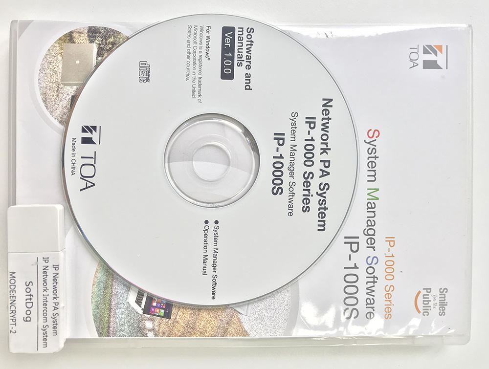 Phần mềm TOA IP-1000S vận hành hệ thống