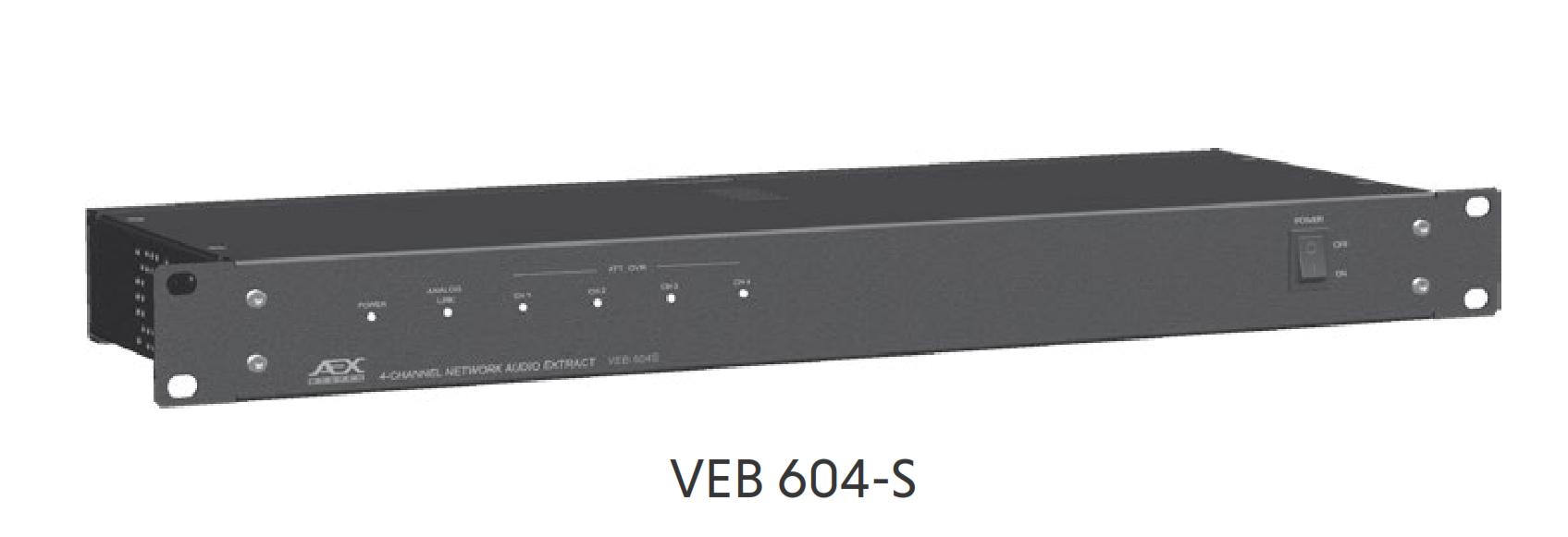 Bộ trích xuất âm thanh IP 4 kênh AEX VEB 604-S