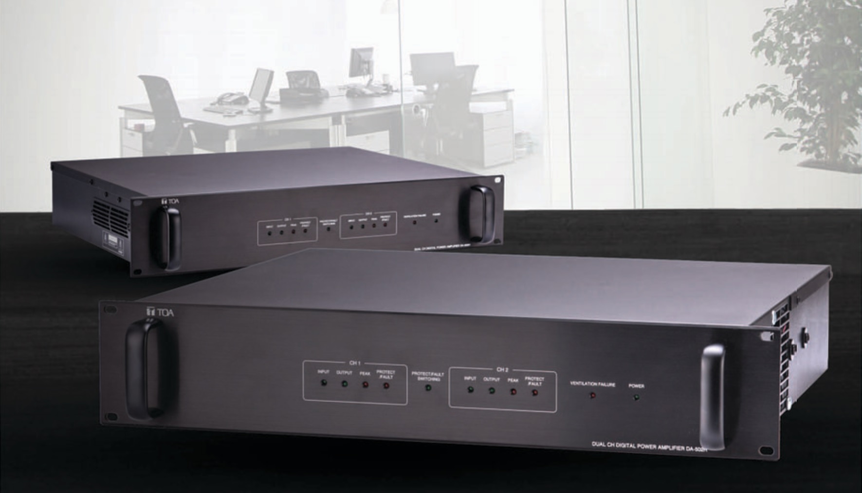 Tăng âm số TOA DA-502H dòng  2 kênh 2x500W