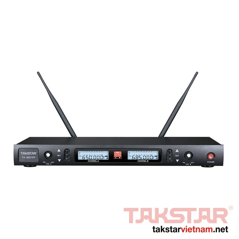 TS-8807PP Takstar - Mic không dây cài hông UHF kênh kép