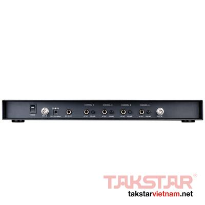 X4 Takstar - Đầu thu micro không dây UHF 4 kênh
