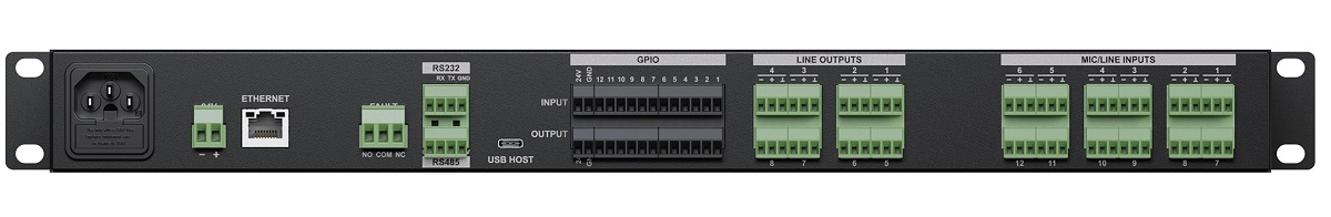 Bộ xử lý ma trận âm thanh hợp nhất: Audac LUNA-U